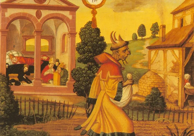 Heinrich Füllmaurer, L'ennemi semant l'ivraie (détail), vers 1540